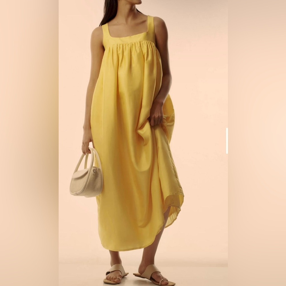 Anthropology Pinnacle by Shruti Sancheti Square-Neck Babydoll Maxi Dress… - Picture 2 of 6